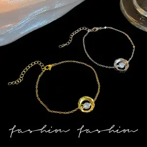 Gelang Tangan Cincin Berlian Buatan Wanita Mode Fashion