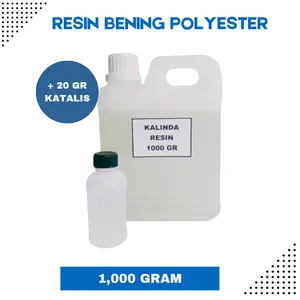 Resin Bening 1000 GR + 20 GR Katalis Tipe Polyester