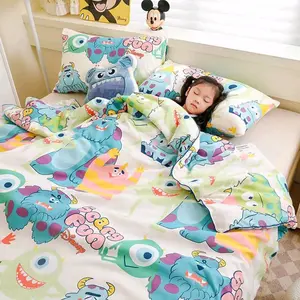 Bedcover Set sarung bantal jumbo bahan adem  tebal premium lembut motif polos lotso kartun karakter anak dewasa anti kutu 180x200 150x200 160x200 200x200 dingin