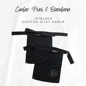 CADAR BANDANA PONI SIFFON SILKY HARIIR BY ZURILABEL