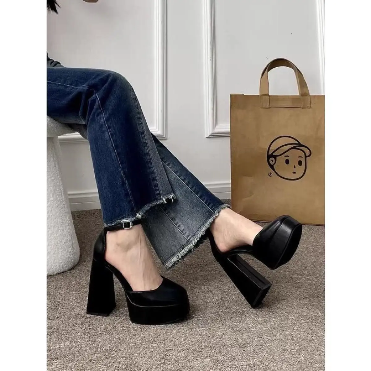 GIÀY CAO GÓT  12CM  NỮ SIÊU PHẨM MỚI CHO CHỊ EM ĐI TIỆC Shoes Đế Cao giaycaogot call - 1