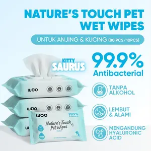 WOO NATURE'S TOUCH TISSUE BASAH 80SHEET