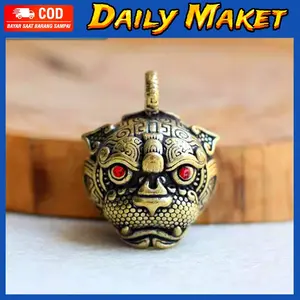 Lonceng Bel Kerincing Klinting Kuningan Antik Mata Besar Tiger Bell