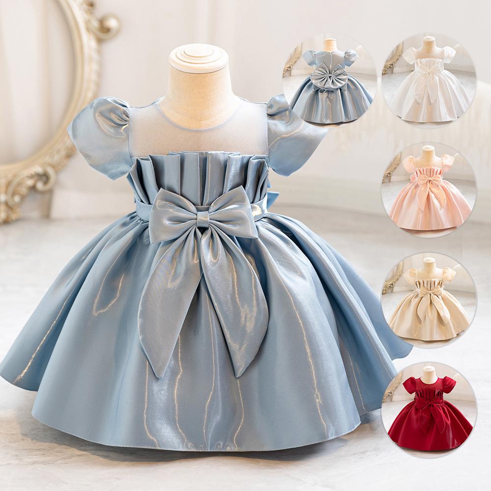 Girls' evening dress, children's princess dress, puffy dress, one-year-old  flower girl, Amazon performance, baby girl and infant dress - TikTok Shop  Philippines