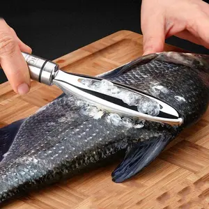 Pengupas Sisik Ikan Fish Scales Scraper Stainless Steel - FKW24 SRN.ID