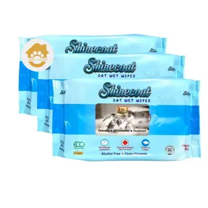 SHINECOAT Cat Wet Wipes - Tisu Basah Kucing Isi 50 Lembar