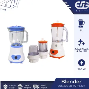 Cosmos Blender 3 In 1 Plastik/Kaca 1 Liter CB-172P/GR