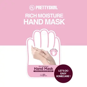 PRETTY SKIN KOREA Rich Moisture Hand Mask/ Masker Kaki/ Perawatan Masker Tangan Hand Mask/ Perawatan Telapak Tangan Kering dan Pecah Pecah/ Masker Pelembab Tangan/ Moisturising Hand Mask Extract