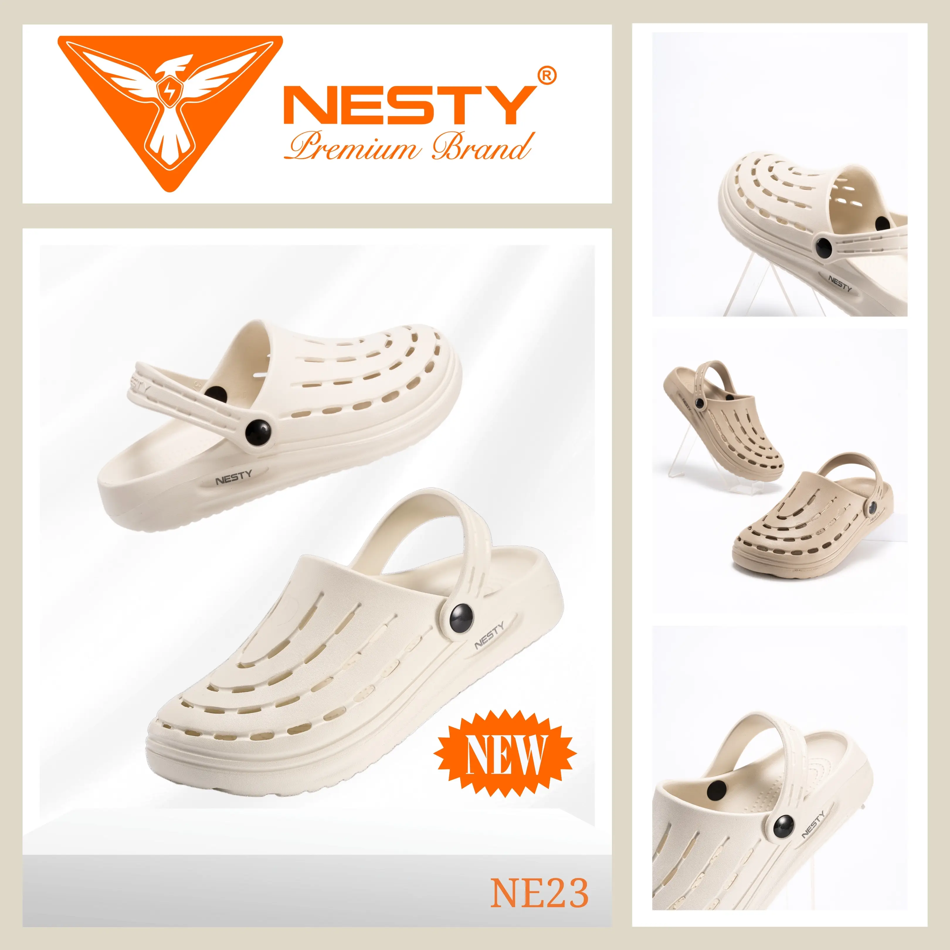 [NE23] [TẶNG CHARM] DÉP SỤC EVA SIÊU NHẸ NHÃN HIỆU NESTY [KO1]