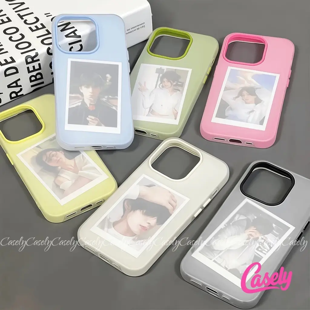 Vỏ Cho IPhone 16 15 17 13 11 14 12 Pro Max X XS Max XR 15 16 14 6 6S 7 8 Plus 17Air Macaron Candy Color 2 Trong 1 Vỏ Mềm ốp lưng đựng charm