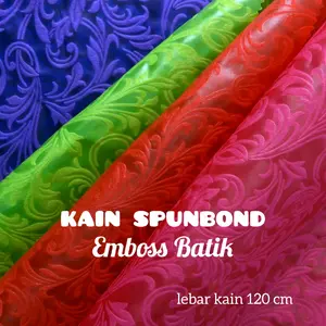 Kain Spunbond Motif Emboss Batik Lebar 120 cm
