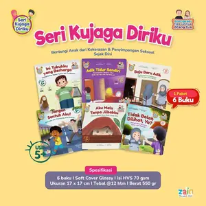 (Isi 6 buku) BUKU ANAK SERIAL KUJAGA DIRIKU. Bentengi Anak dari Kekerasan & Penyimpangan Seksual Sejak Dini, Tarbiyah Jinsiyah Buku Edukasi Seksual Untuk Anak