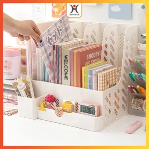 Desktop Organizer File Organizer Rak Buku Sekat Ins Minimalis Meja Belajar Stationary Kit Berkualitas Laci Rak Buku Lucu Unik Box File Rak Penyimpanan Multifungsi Rak Informasi File Multi-layer