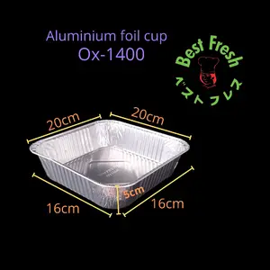 aluminium foil cup OX 1400 (10pcs) wadah alutray baking