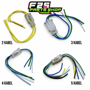 Soket Sambungan Set Male Female 2 3 4 6 Pin Kabel Konektor Penyambung Kabel Body Soket Sambungan Cewe Cowo Set Universal