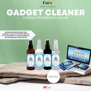 Gadget Cleaner - Pembersih Layar Hape,Layar Monitor,Tv dan Lensa Kamera Kemasan 60ML Spray