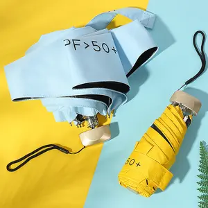 BISA COD P6369 Payung Lipat Mini Anti UV SPF50++ Portable dengan Sarung Gratis
