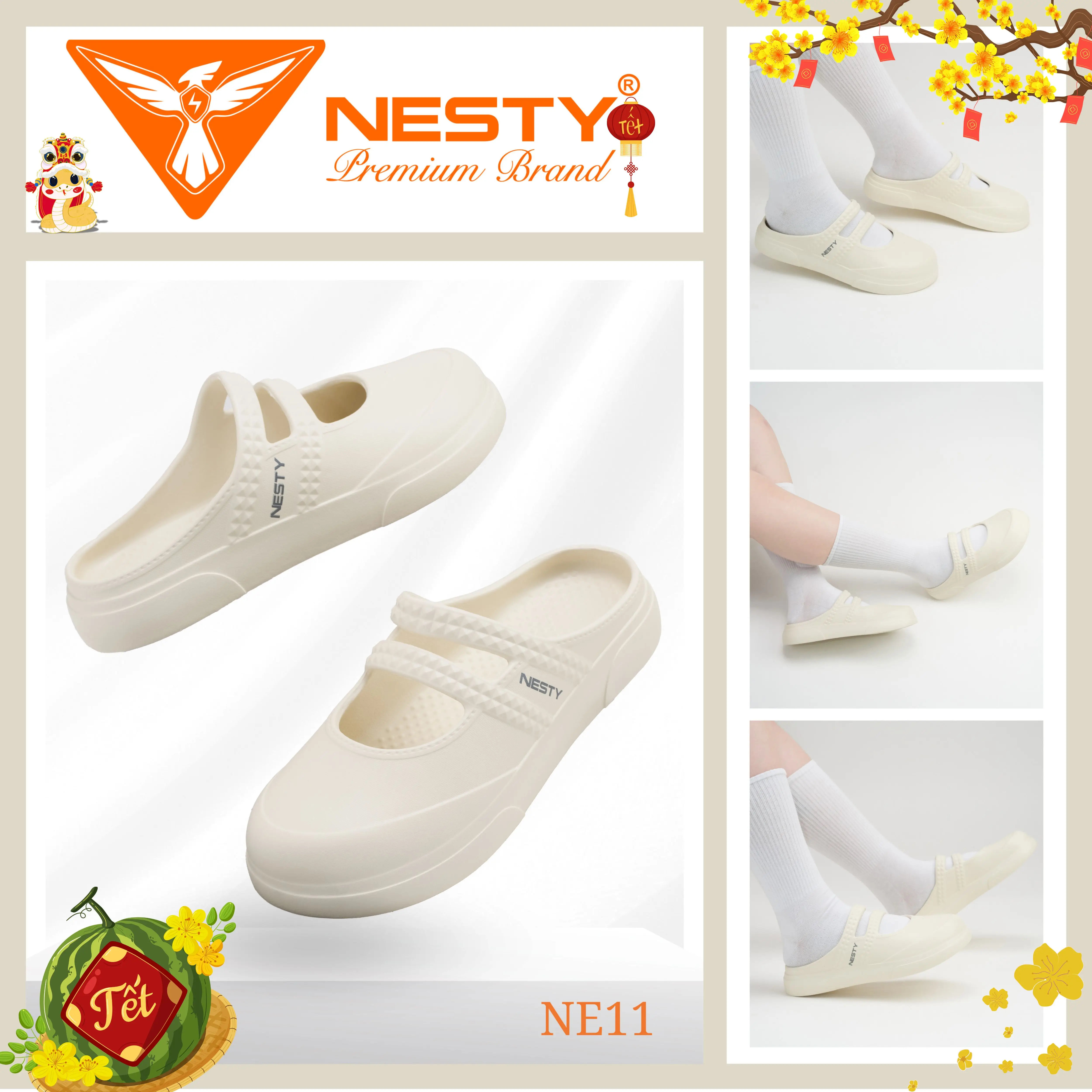[NE11] DÉP SỤC BÚP BÊ ĐẾ BẰNG NESTY CHẤT LIỆU EVA NGUYÊN SINH ÊM NHẸ [KO2]