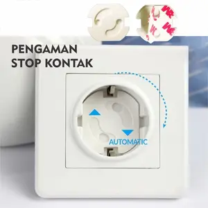 BISA COD H5763 Pengaman Stop Kontak Otomatis / Penutup Colokan Listrik Baby Safety