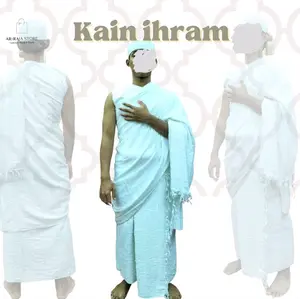 KAIN IHRAM al mabruru //KAIN IHRAM CAMEL // KAIN HAJI UMROH Katun Anti Kusut Perlengkapan