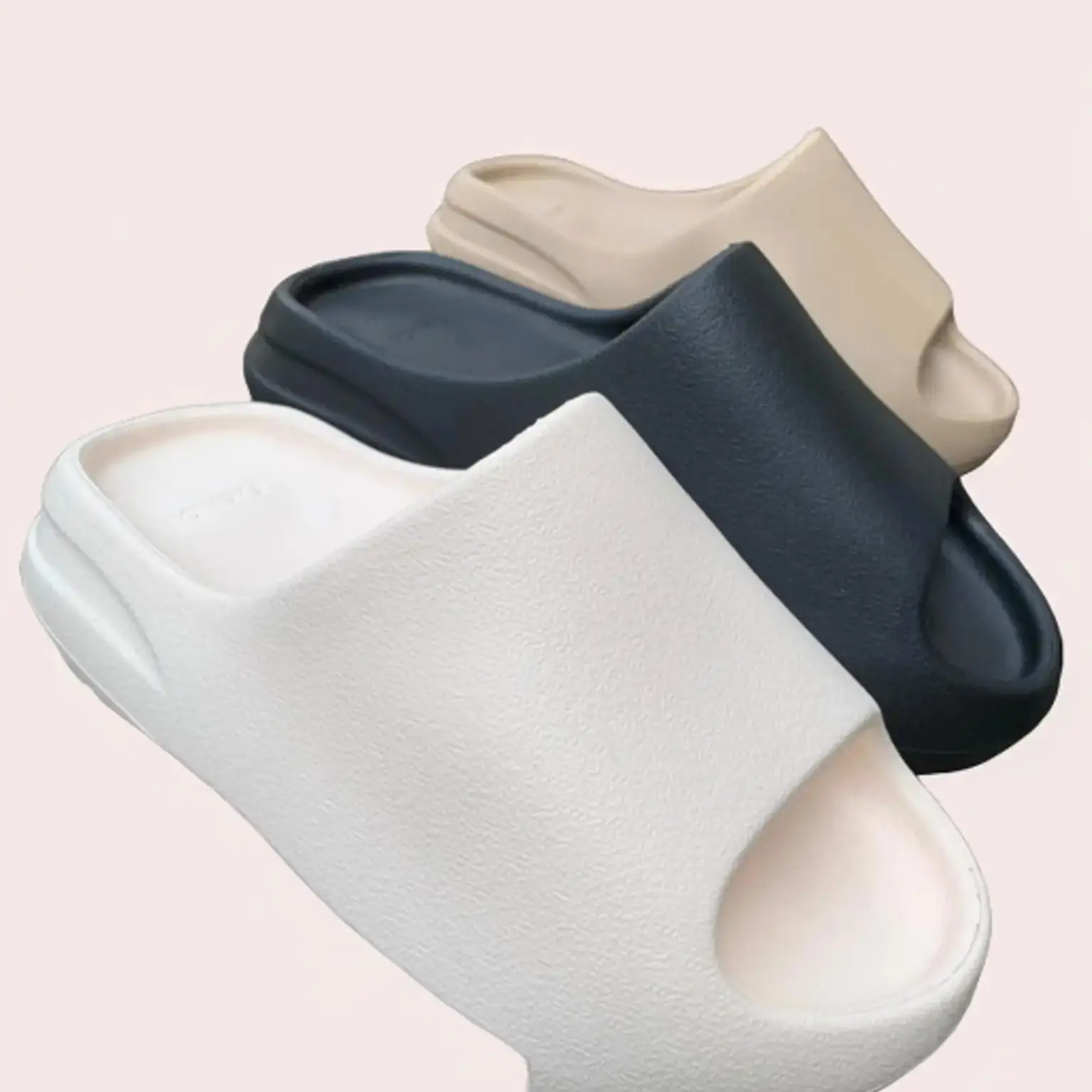 Dép bánh mì nhám đế răng cưa chống trơn trựơt fom hơi nhỏ có thể tăng 1 size đi cho thoải mái) Slipper DéP Quai Ngang Nam - 1