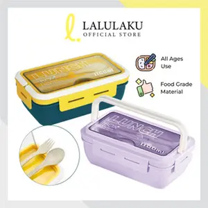 Lunch box Kotak Makan 1100ml BPA Free Tempat Makan Sekolah Kantor