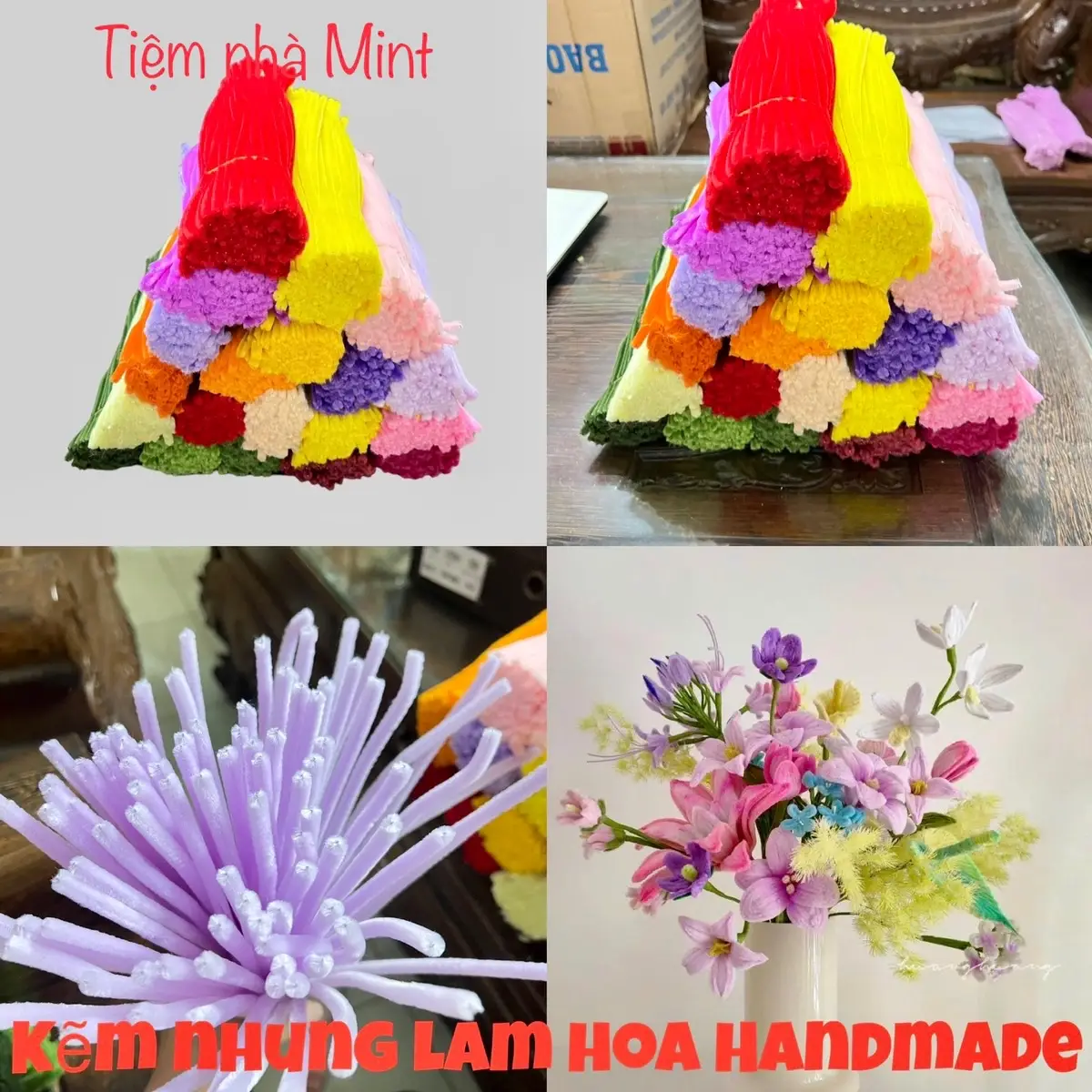 Kẽm Nhung 7–8mm Loại 1  Dài 29–30cm  Làm Hoa Handmade
