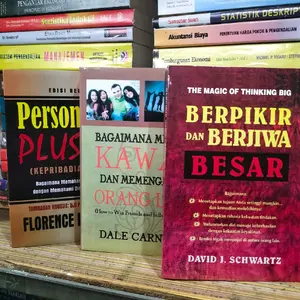 paket 3 buku..berpikir berjiwa besar.bagaimana mencarikawan.personality plus..