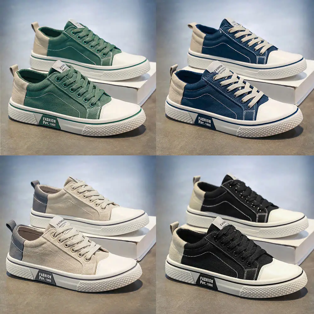 Giày Nam, Giày Sneaker Nam Cổ Thấp Phong Cách Hàn Quốc - K22 Shoes Cao Su - 1