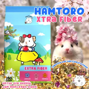 Hamtoro / Makanan Hamster / Snack Hamster XTRA FIBER / Makanan Anti Diare / Makanan Komplit Hamster
