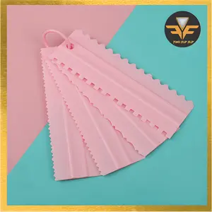 Scraper Butter Cream set 4 in 1 Cream Smoother Icing Scraper Cake 4 in 1 Scraper dekorasi kue Serbaguna Alat Food Pink Kitchenware