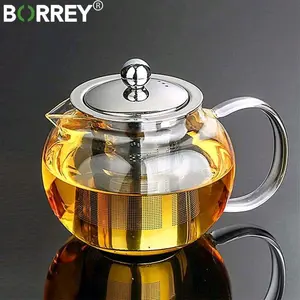 Teko Pitcher Teh Chinese Teapot Maker Glass - BR-352
