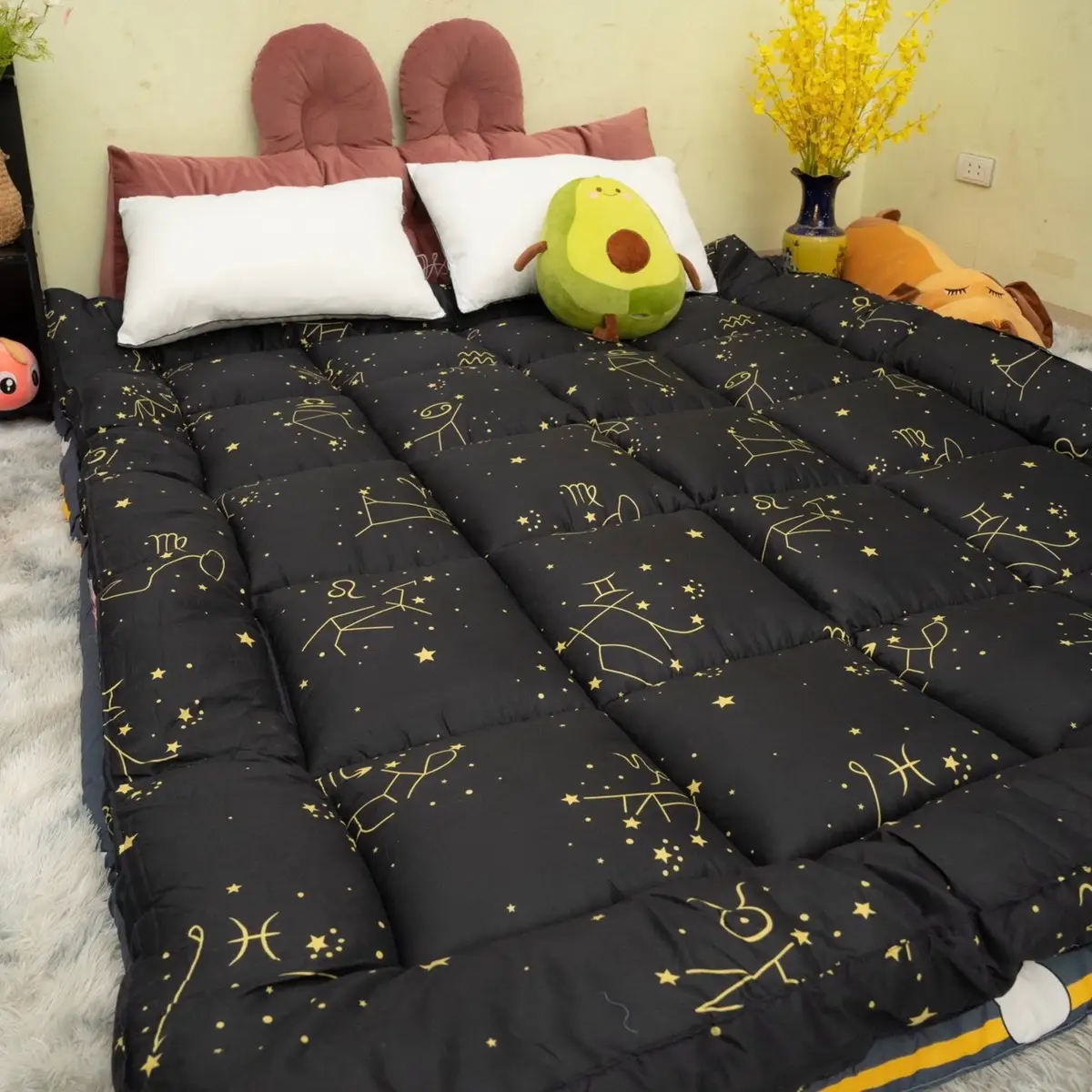 (Giá sốc) Nệm Topper dày 6-8p Cao Cấp Tiện nghi khi không sử dụng