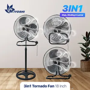 [COD] MIYOSHI 18IN 3IN1 TORNADO / KIPAS ANGIN BERDIRI / KIPAS ANGIN DUDUK / KIPAS ANGIN DINDING