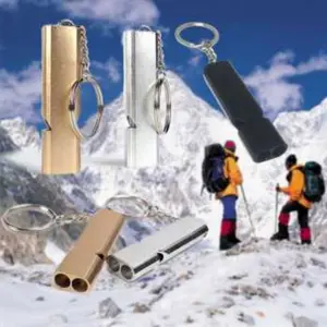 WDAIREN Gantungan Kunci Peluit Aluminium Gantung Outdoor Camping Berpetualang - Z6482