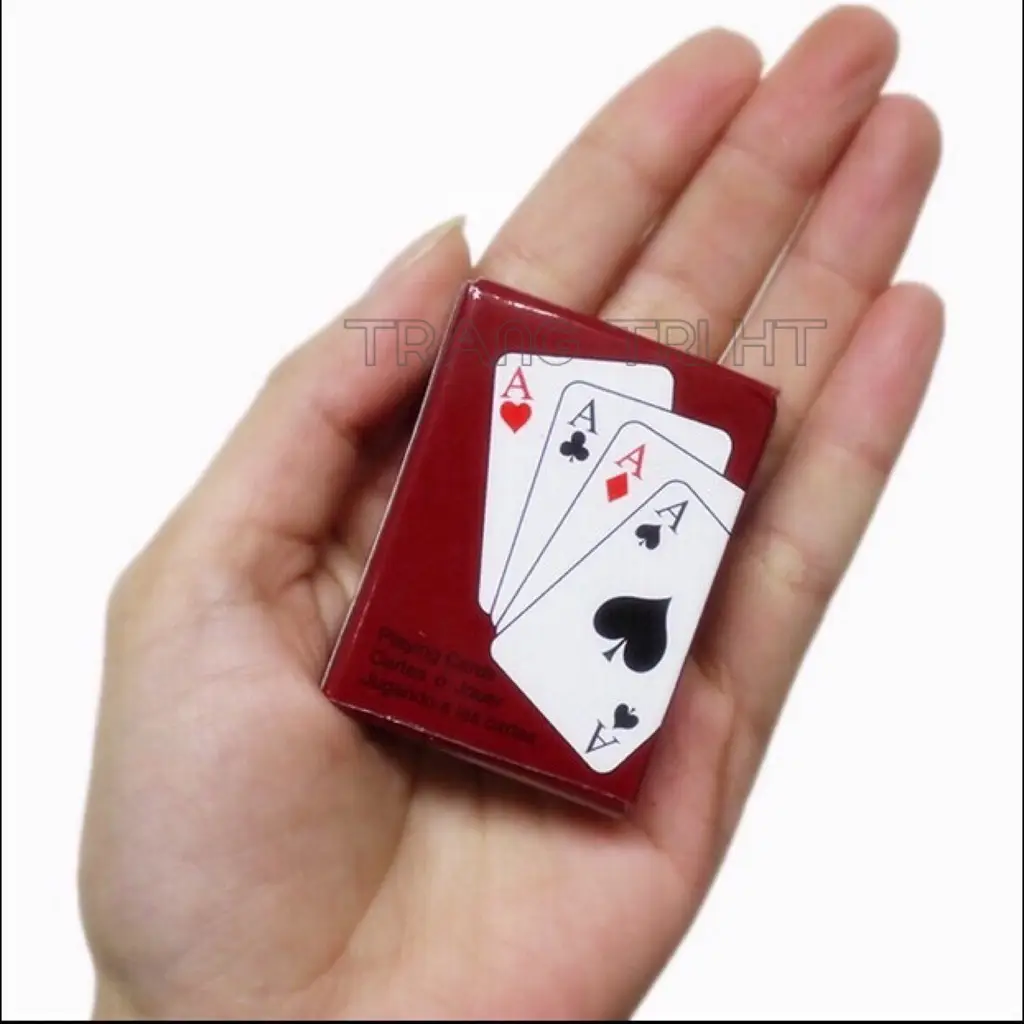 THẺ GIẤY HÌNH Bộ bài tây mini đồ chơi trang trí