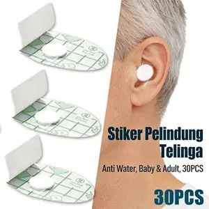 Protector Telinga Bayi Anti Udara & Infeksi, Aman untuk Mandi & Bermain Air, Dibuat dari PU Nyaman, Instalasi Cepat, Ukuran Khusus Anak UK. 10 x 15 cm