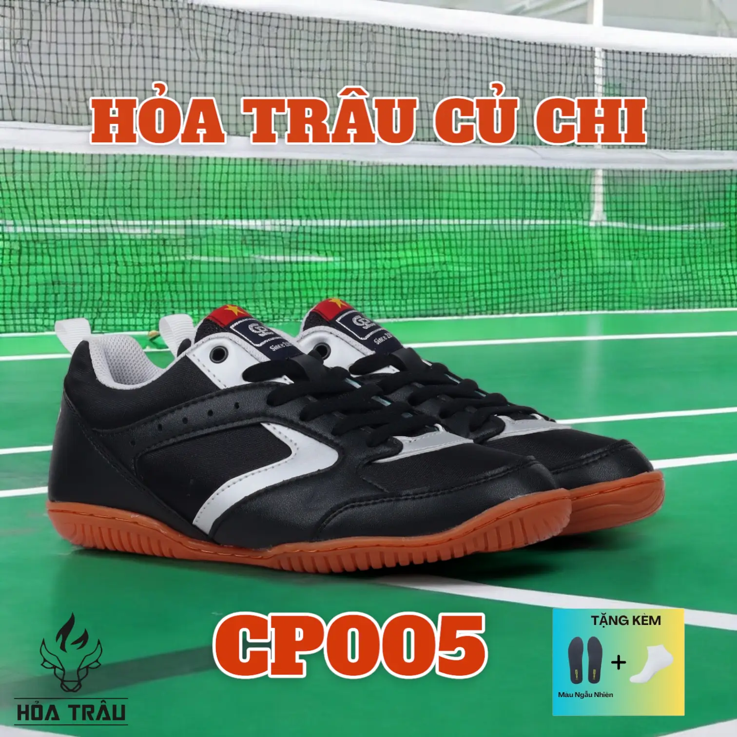 [HÀNG CHÍNH HÃNG][Mua 1 được 3] Giày Thể Thao Đa Năng Chí Phèo CP005 - Hàng Việt Nam Sản Xuất- Giày Cầu Lông, Bóng Bàn, Bóng Chuyền, Bóng Bàn,.... Sneaker Sport