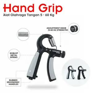 Hand Grip Olahraga Tangan 5 - 60 kg Alat Fitness Latihan Otot Tangan Adjustable Hand Grip