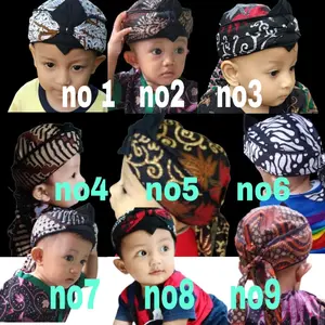 Blangkon Anak Bayi Balita Katun Lembut Berpori Nyaman kekinian