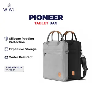 Tas Tablet iPad 11" 12" WiWU Pioneer Sleeve Tablet Anti Air Waterproof Sleeve Pria Wanita Minimalis Premium