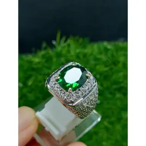 batu Permata green safir siap pakai