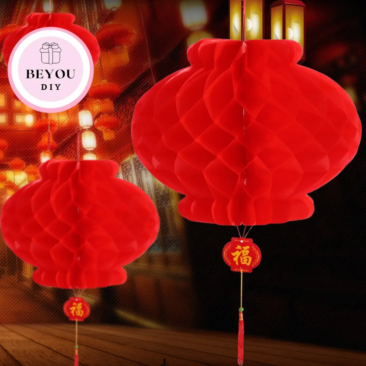 Đèn Lồng Đỏ Trang Trí Ngày Tết, Lồng Đèn Trang Trí Tiệc Cưới, Đám Hỏi, Tiệc, Trung Thu - BEYOU