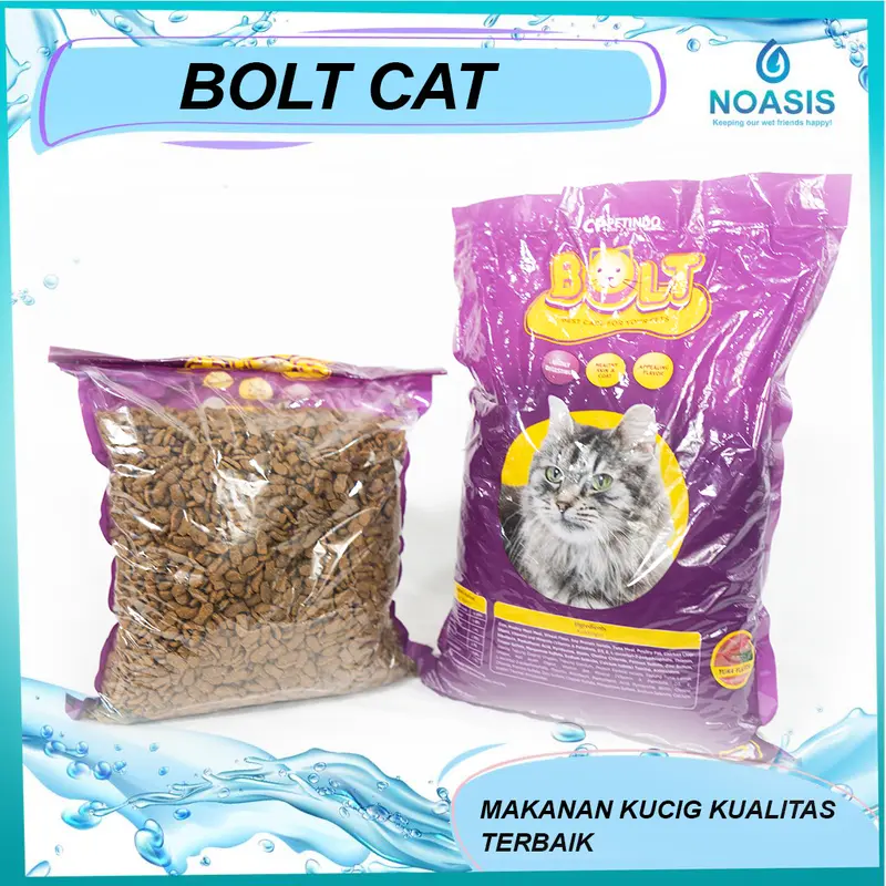 BOLT TUNA - 1 KG CAT FOOD MAKANAN KUCING - REPACK MURAH !!!