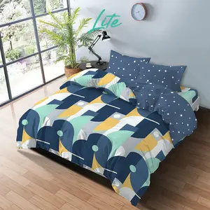 KINTAKUN Bedcover Set Fitted 160 x 200 / 180 x 200 Darla LITE Kain Microfiber 20 cm