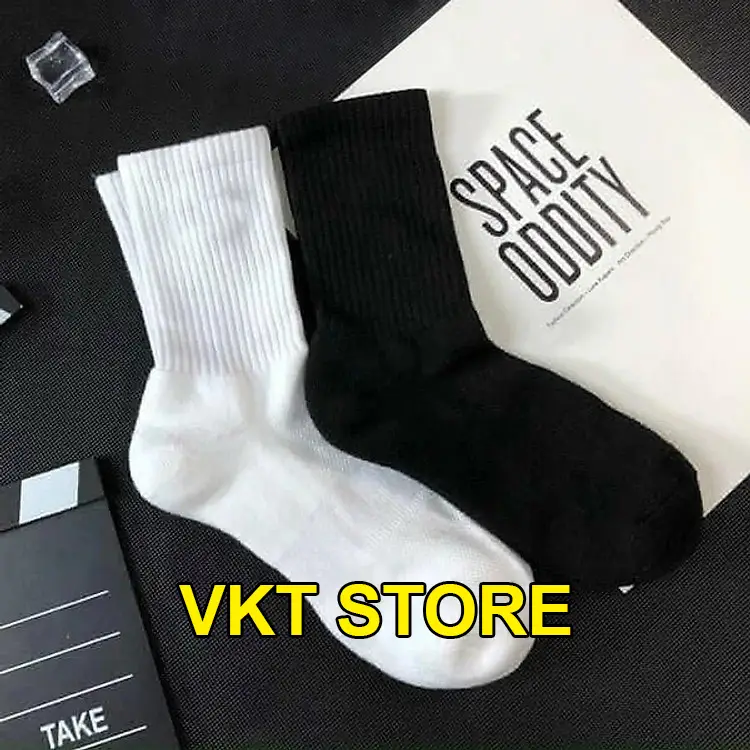 [VKT Store][LOẠI ĐẸP] Tất vớ cổ cao, lửng, thấp nam nữ loại cao cấp dệt kim chun bàn dày dặn, lỗ thoáng khí giảm hôi chân, thể thao Sport Thun thêu