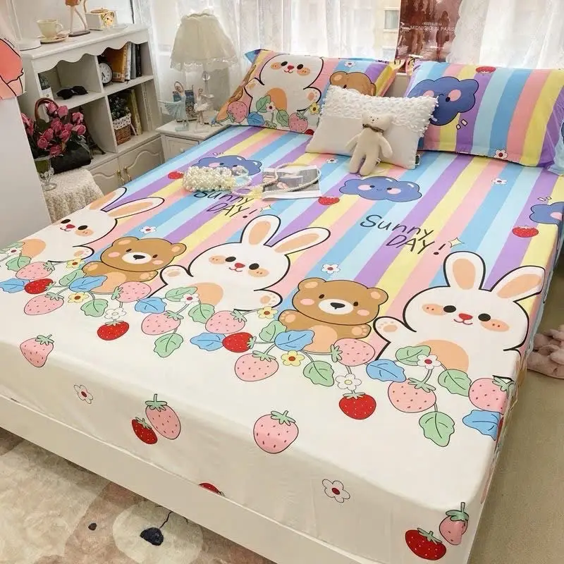 Bộ ga gối 3 món poly coton 1m6x2m và 1m8x2m hàng loại 1