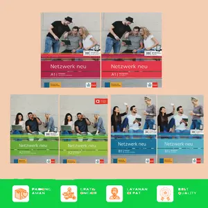 Buku Pelajaran Bahasa Jerman Netzwerk Neu A1, A2, B1 Kursbuch dan Ubungbuch Edisi Terbaru