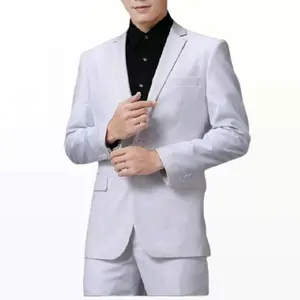 Blazer Jas Pria Putih Formal Casual Resmi Kantor Nikah Slimfit Kerja