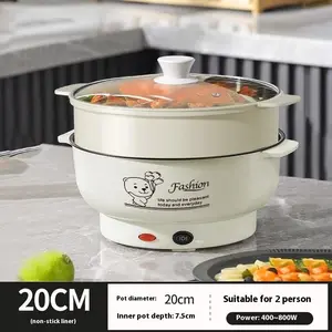 Panci Listrik Multifungsi Steamer Stainless Lapis Keramik Teflon cooking pot Elektrik